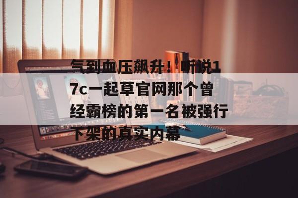 气到血压飙升！听说17c一起草官网那个曾经霸榜的第一名被强行下架的真实内幕